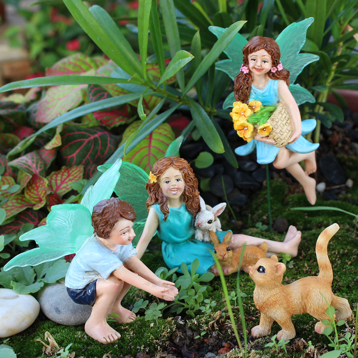 4pc Flower Fairy and Animal Pa - Art Craft Party reseña y precio