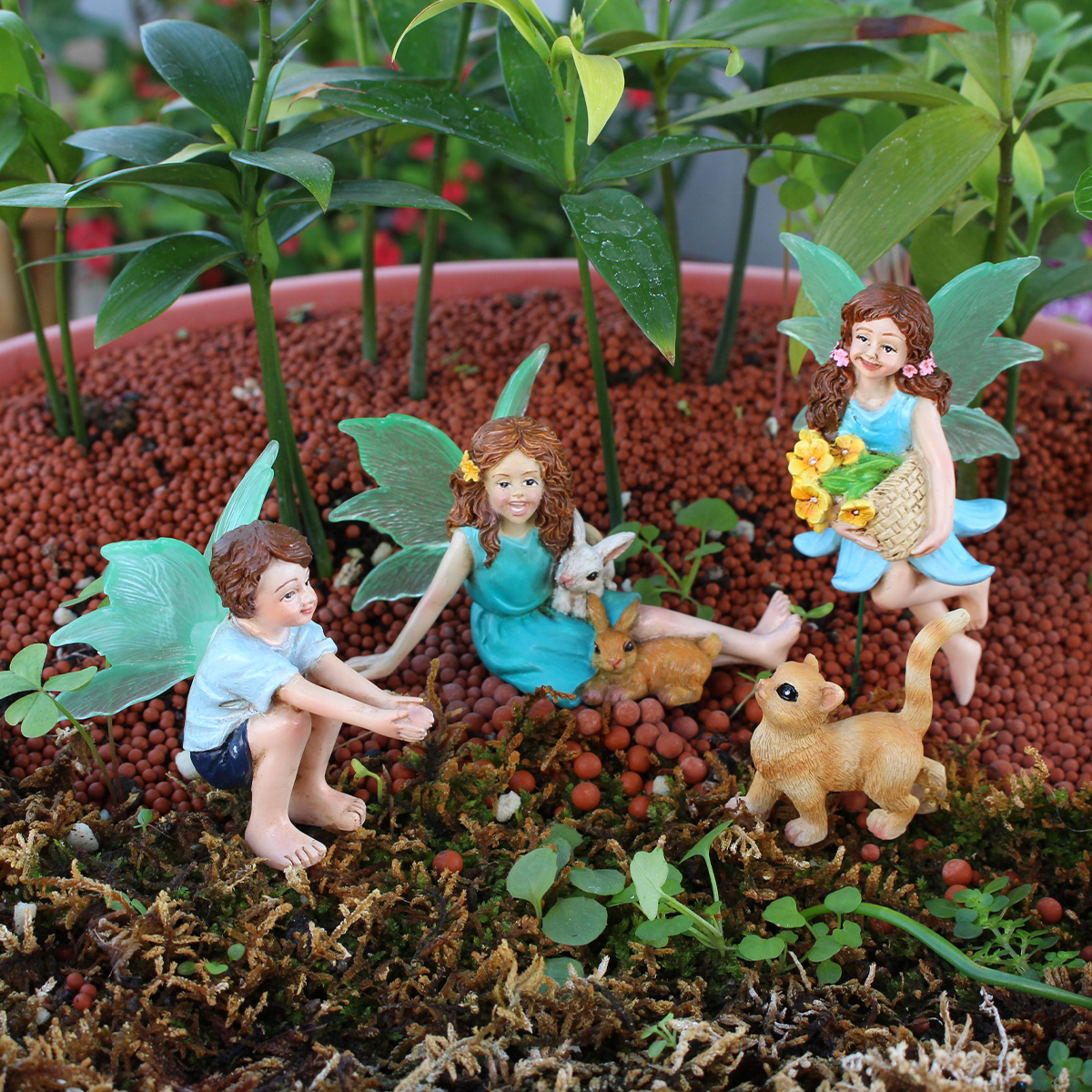4pc Flower Fairy and Animal Pa - Art Craft Party reseña y precio