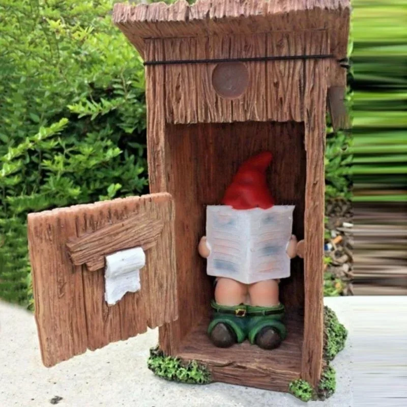 Reading Book Gnome Statue Scul - Art Craft Door reseña y precio
