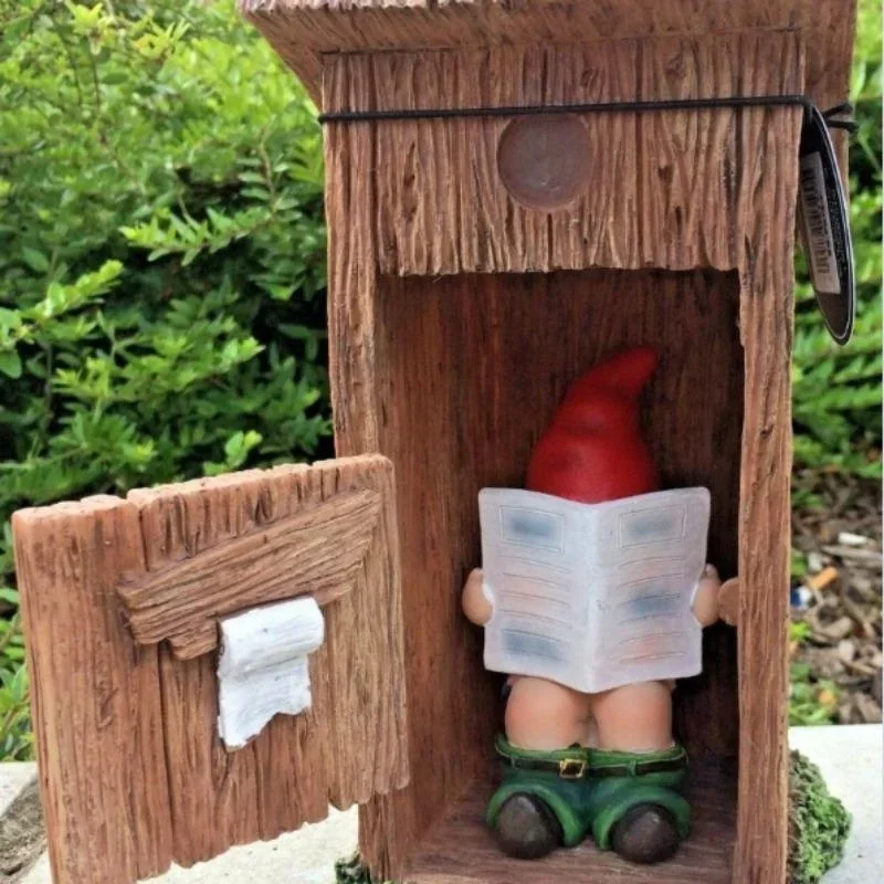 Reading Book Gnome Statue Scul - Art Craft Door reseña y precio