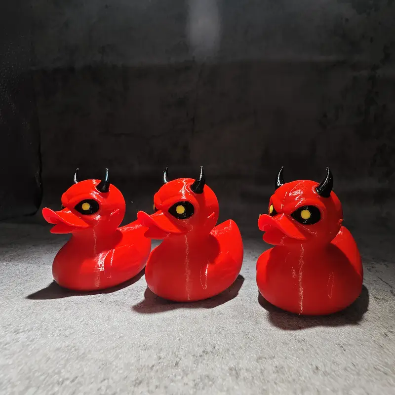 3D Printed Devil Duck Statue D - Art Craft Duck reseña y precio