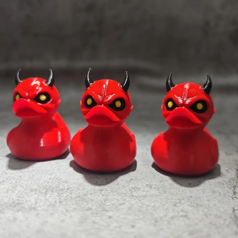 3D Printed Devil Duck Statue D - Art Craft Duck reseña y precio