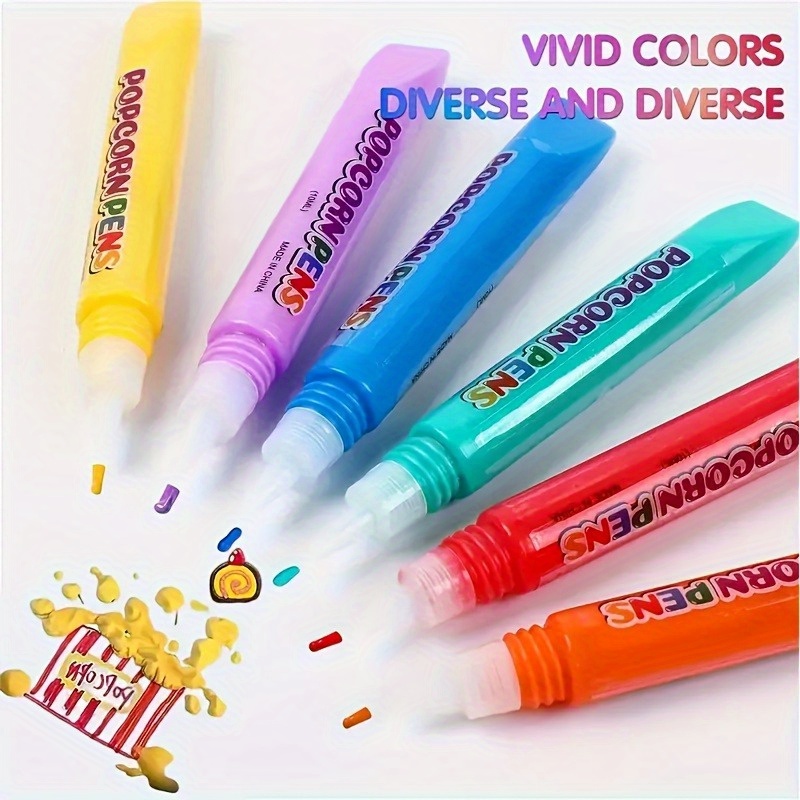 6pcs Puffy Popcorn Art Pens, 3 - Art Craft Activity reseña y precio