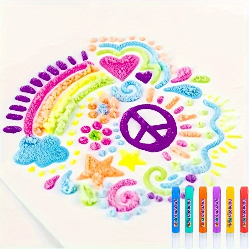 6pcs Puffy Popcorn Art Pens, 3 - Art Craft Activity reseña y precio