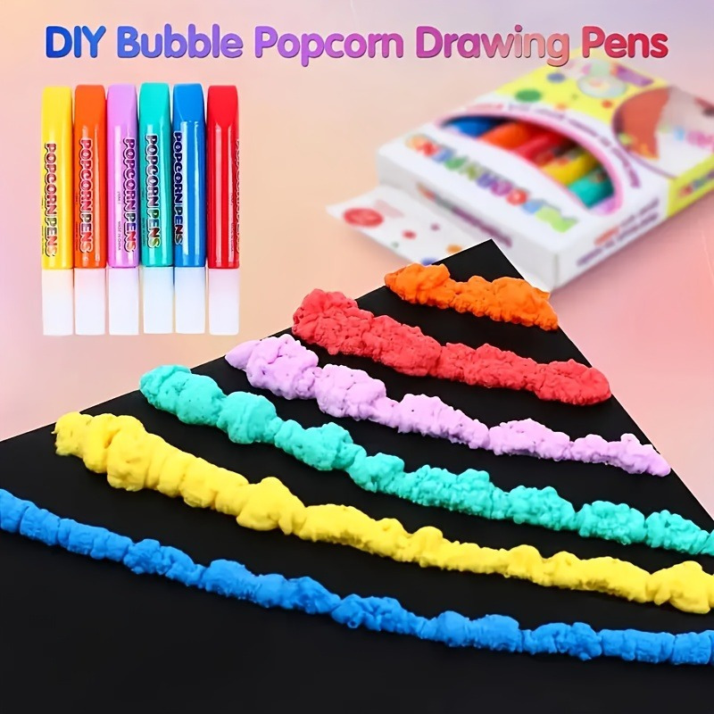 6pcs Puffy Popcorn Art Pens, 3 - Art Craft Activity reseña y precio