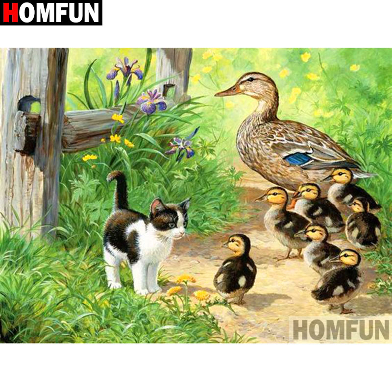 HOMFUN Full Square/Round Drill - Art Craft Duck reseña y precio