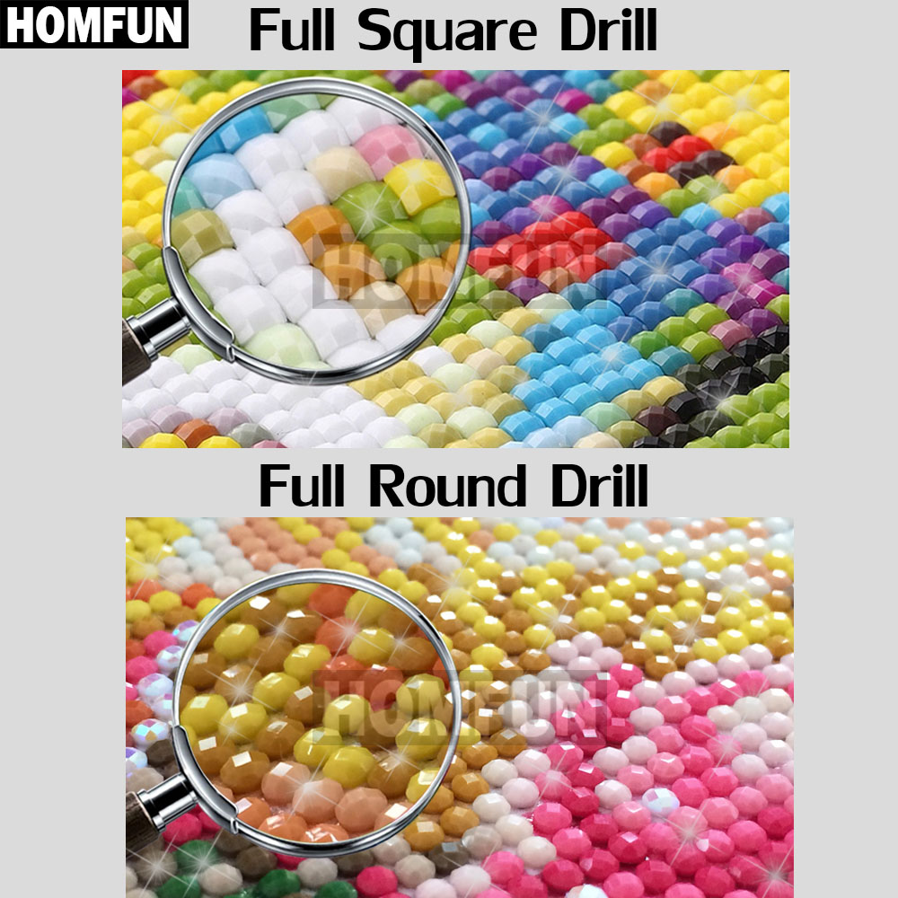 HOMFUN Full Square/Round Drill - Art Craft Duck reseña y precio