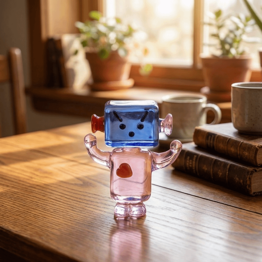Cute Colorful Face Robot Ornam - Art Craft Robot reseña y precio