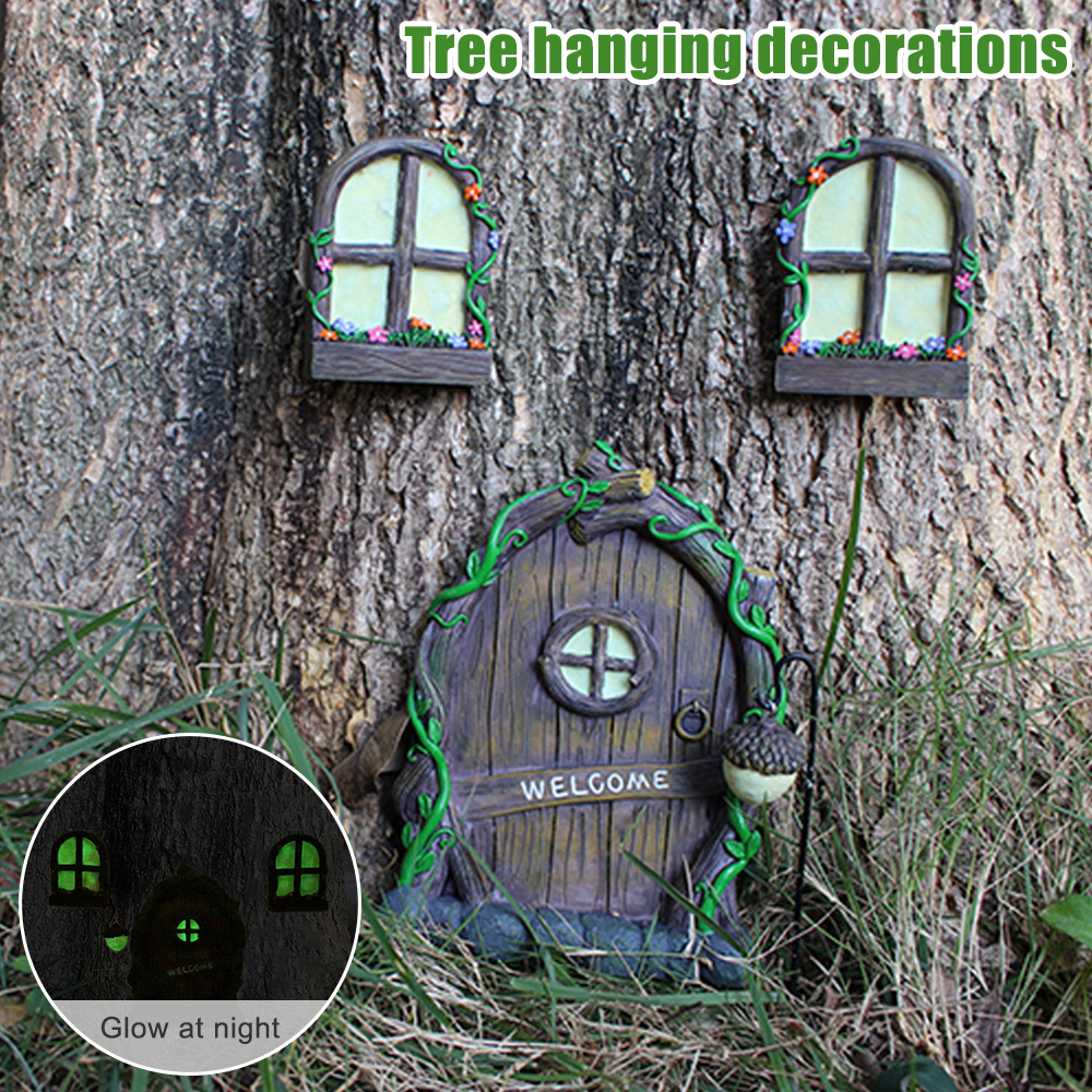 3pcs Tree Sculpture Garden Gno - Art Craft Door reseña y precio