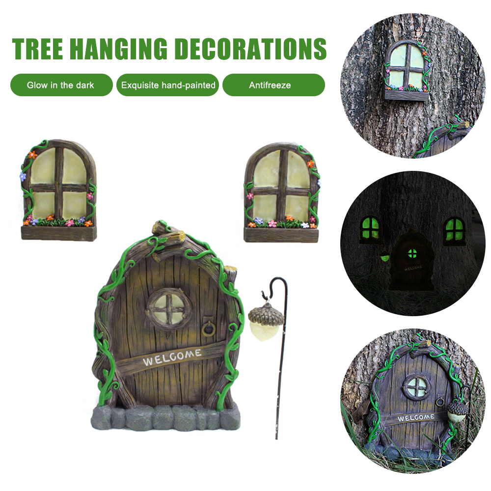 3pcs Tree Sculpture Garden Gno - Art Craft Door reseña y precio