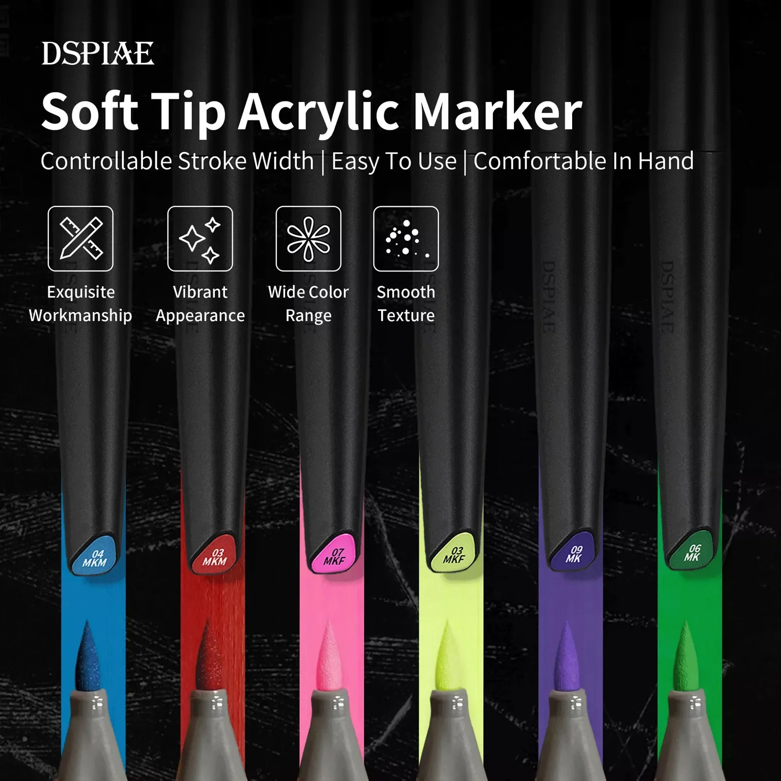 DSPIAE  Colors Brush Pen Envir - Illustration Marker Set reseña y precio