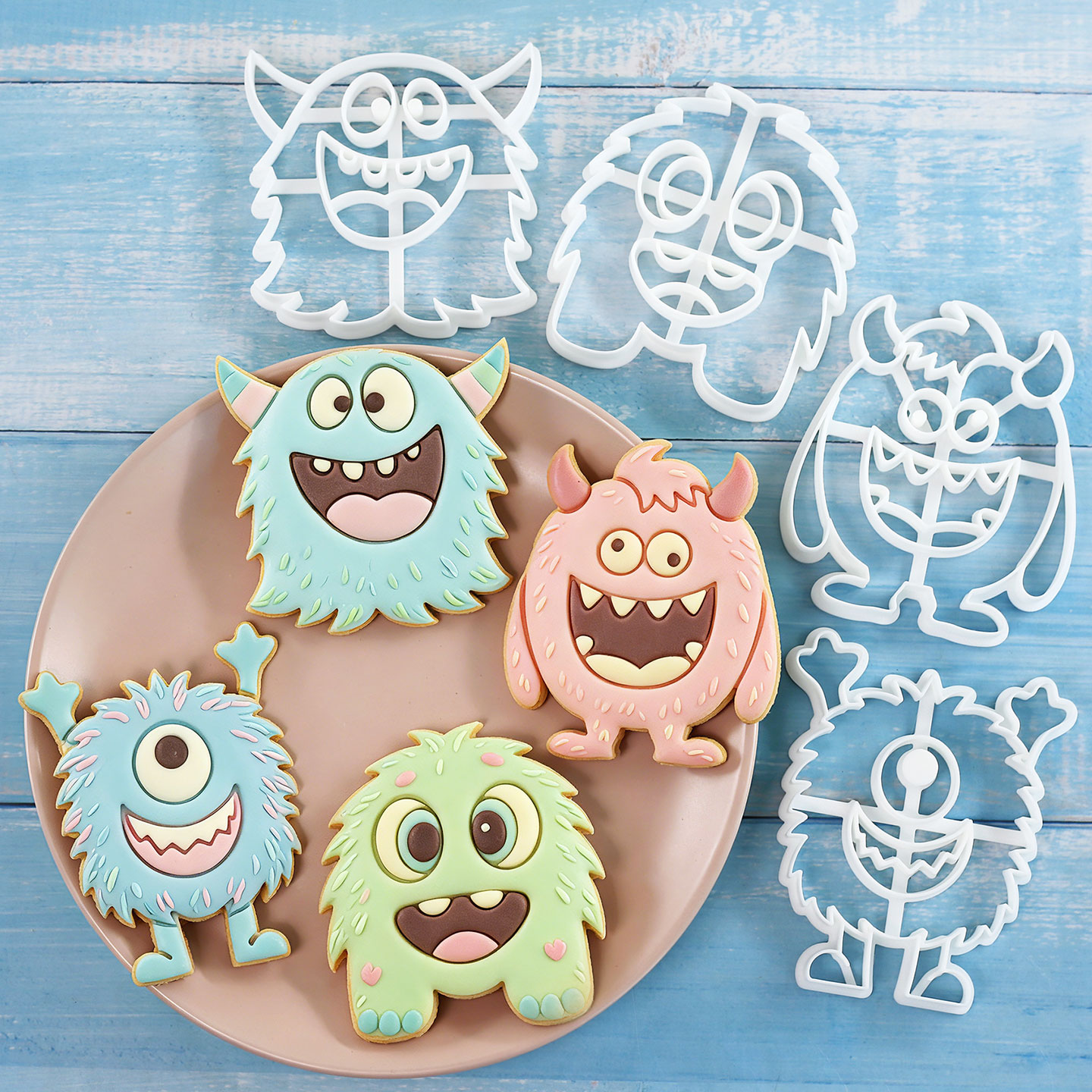 1 Pc/4 Pcs Large Monster Cooki - Art Craft Party reseña y precio