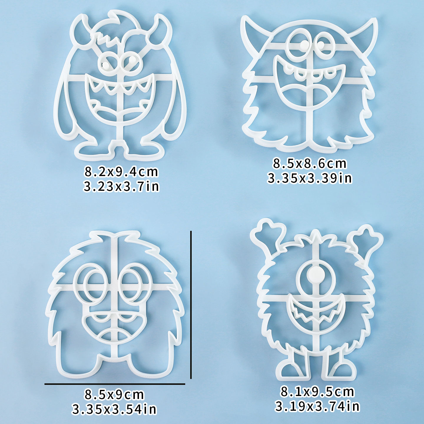 1 Pc/4 Pcs Large Monster Cooki - Art Craft Party reseña y precio