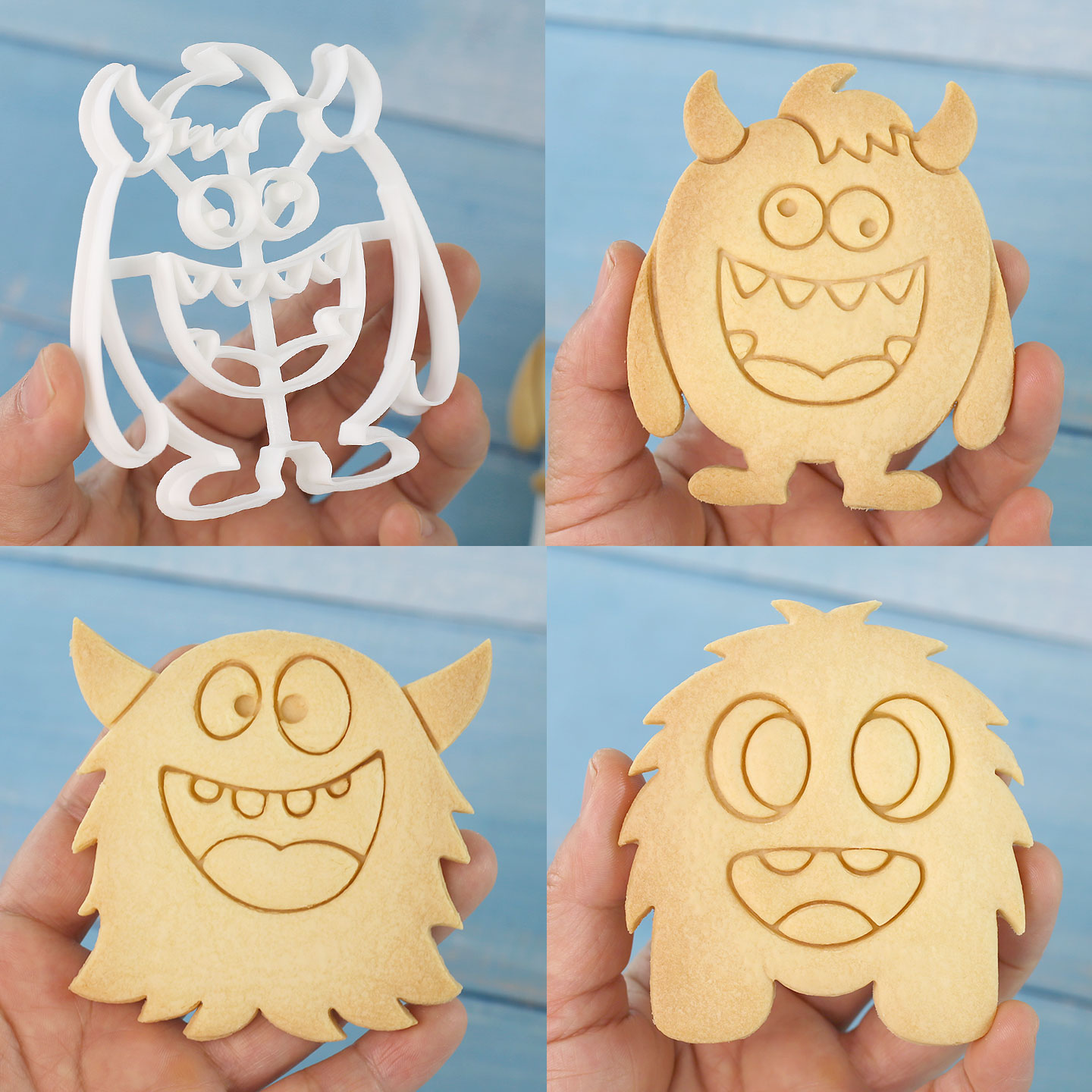 1 Pc/4 Pcs Large Monster Cooki - Art Craft Party reseña y precio
