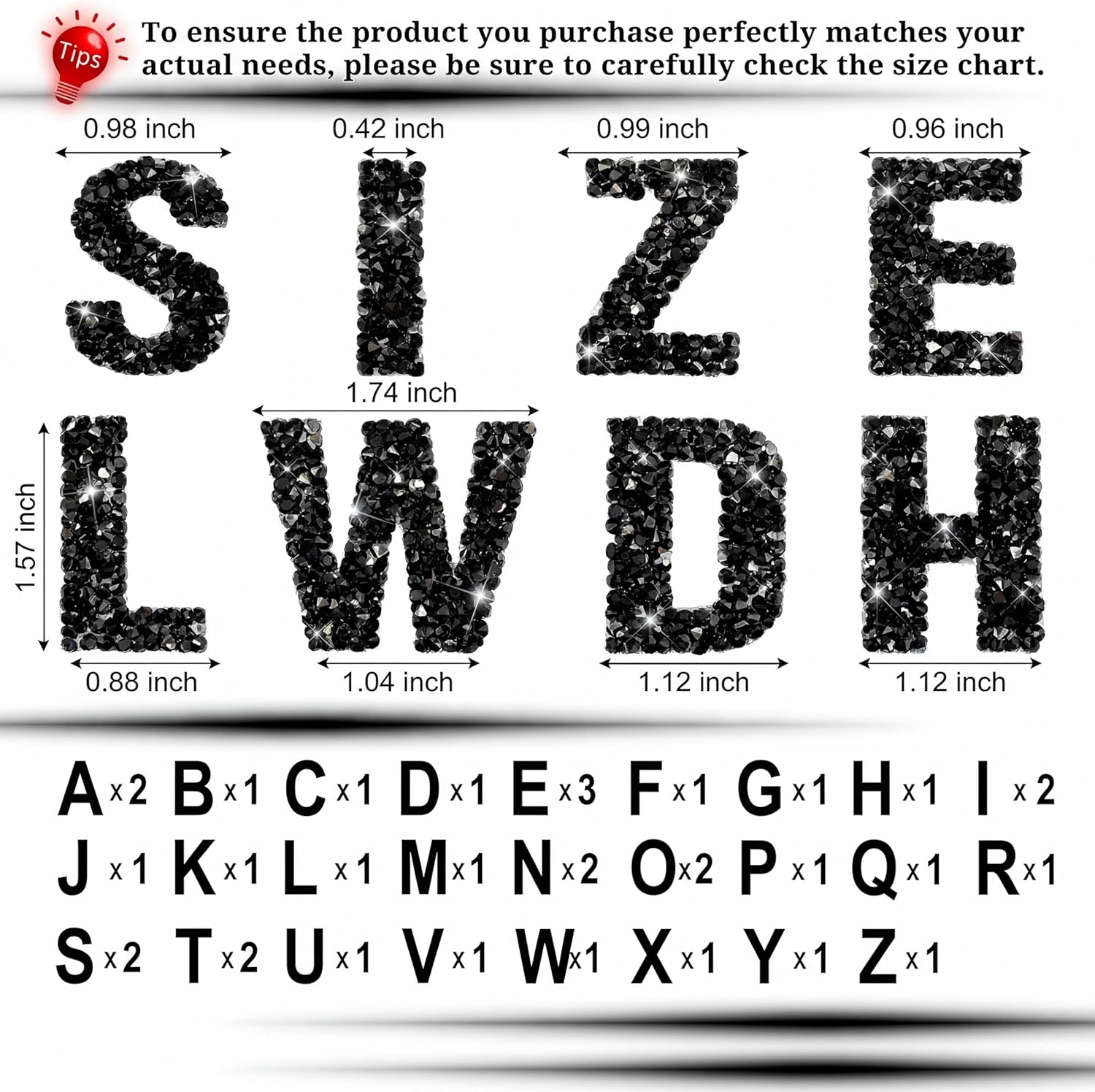 34Pcs Resin Rhinestone Alphabe - Art And Craft Letter Z reseña y precio