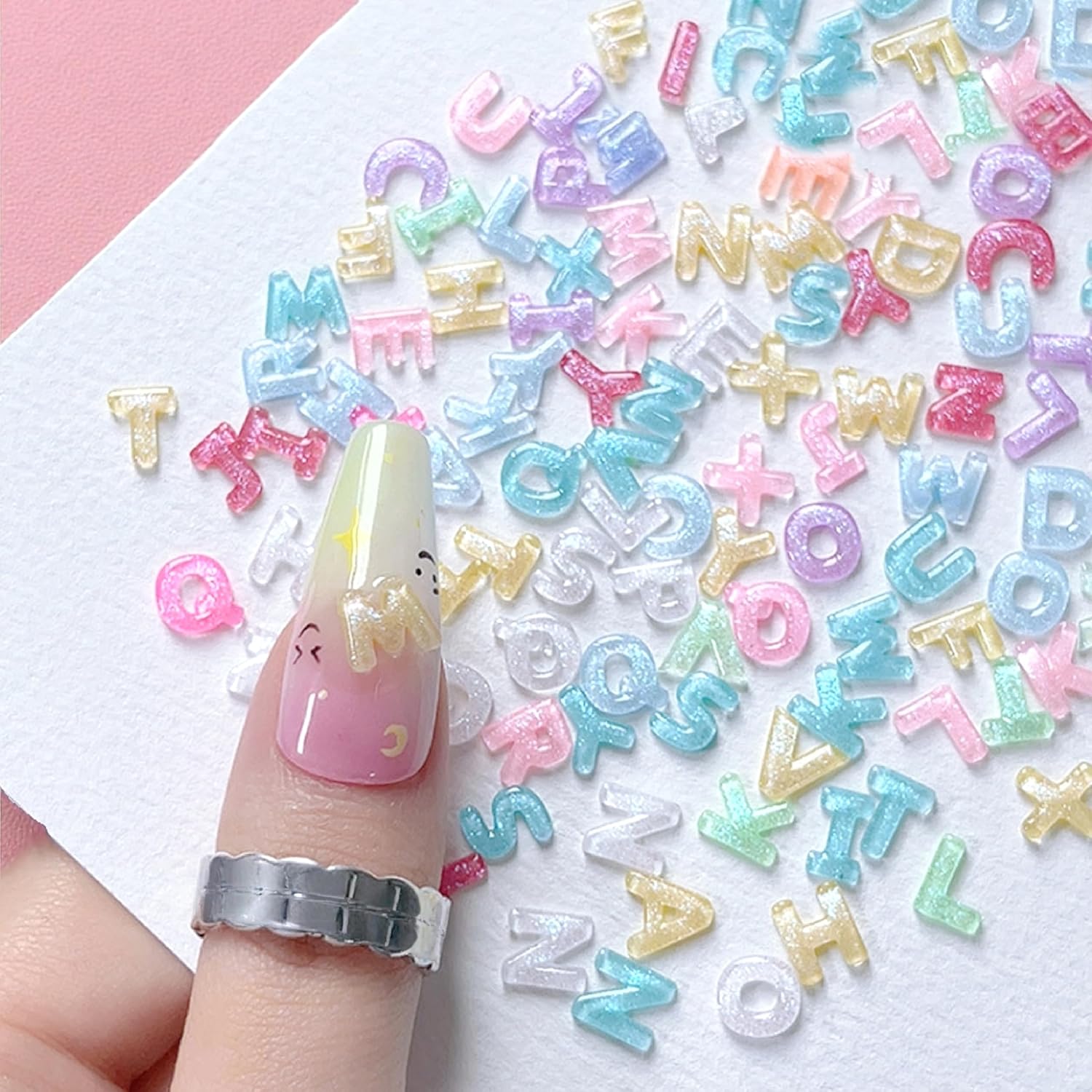100/200Pcs 3D Candy Color Lett - Art And Craft Letter Z reseña y precio