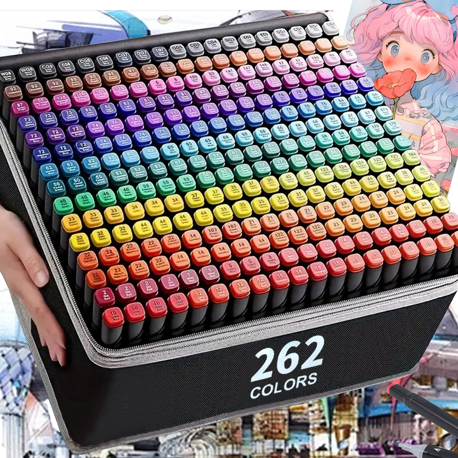 24/36/48/60/80/120/168 Colors  - Illustration Marker Set reseña y precio