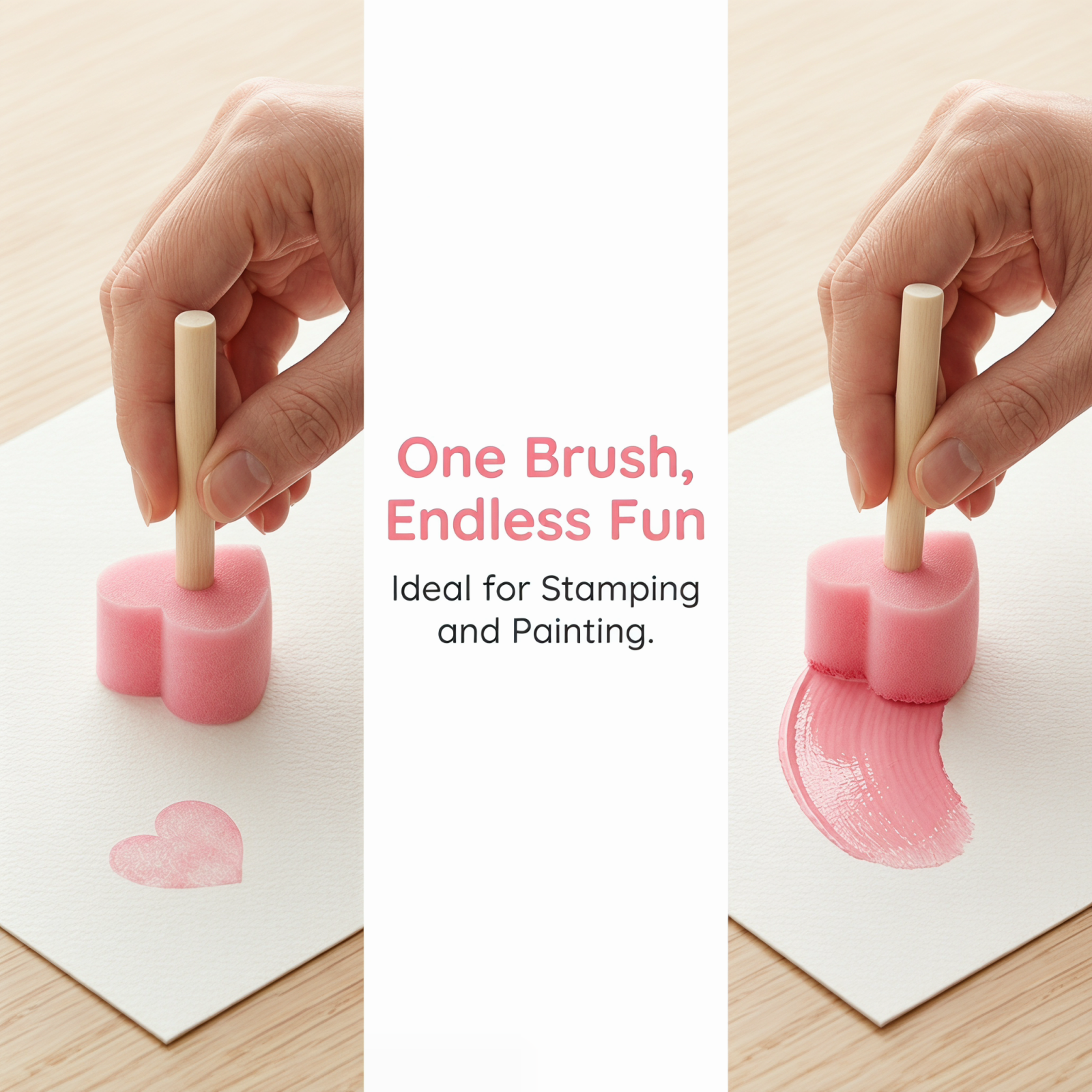 5/10pcs Heart Shape Sponge Lov - Art Craft Love reseña y precio
