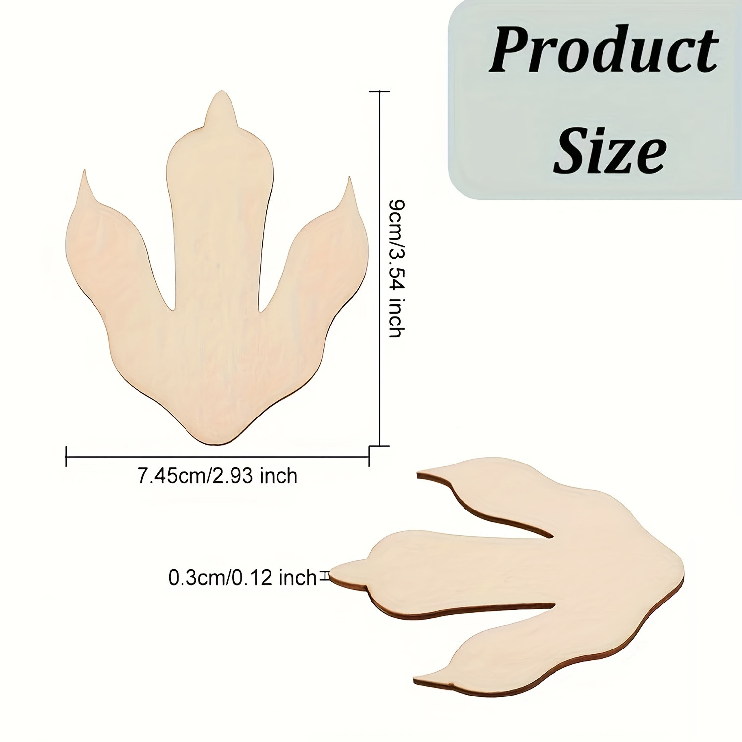 10/20 Pieces Wooden Dinosaur F - Dinosaur And Craft reseña y precio