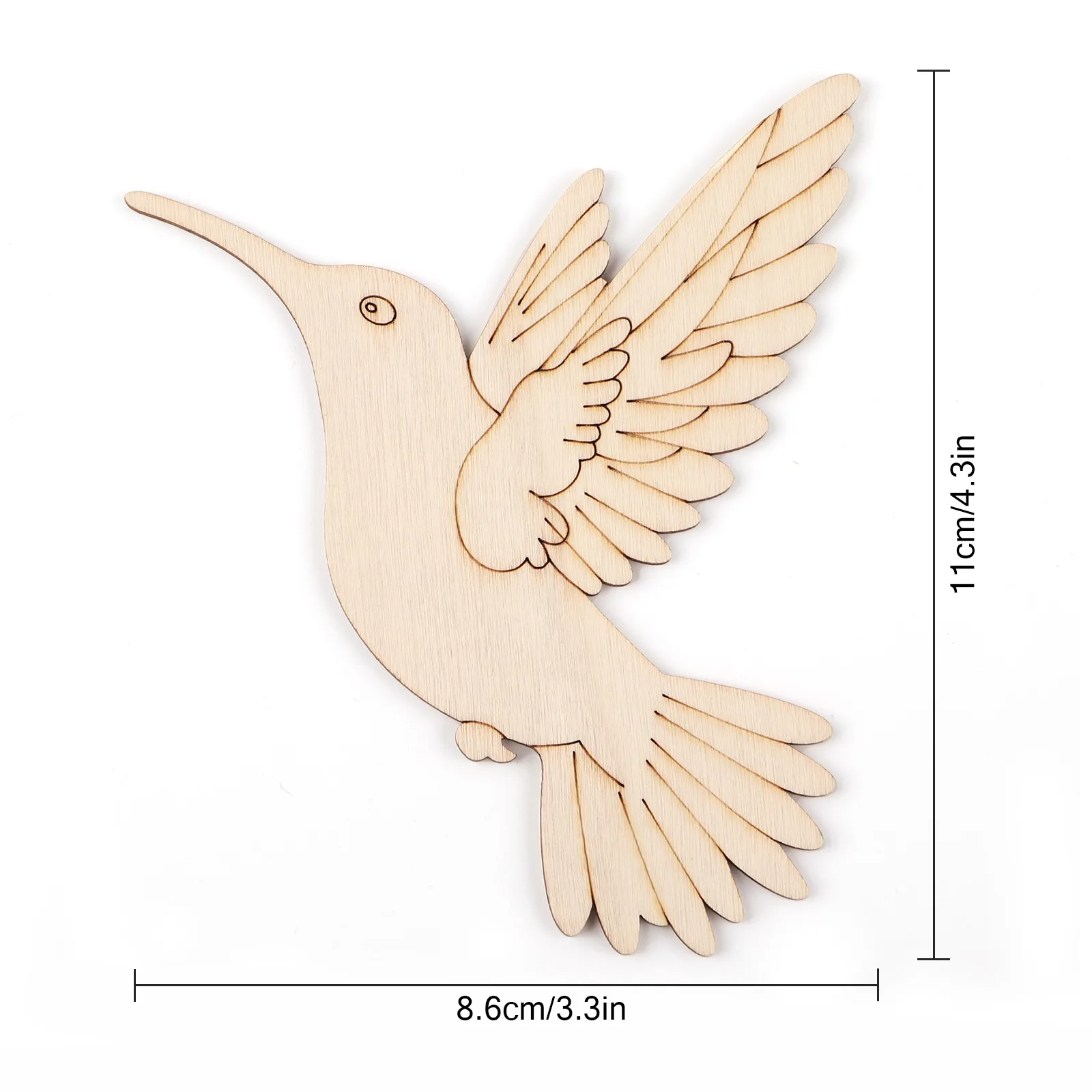 10pcs Unfinished Wood Animal B - Art Craft Materials reseña y precio