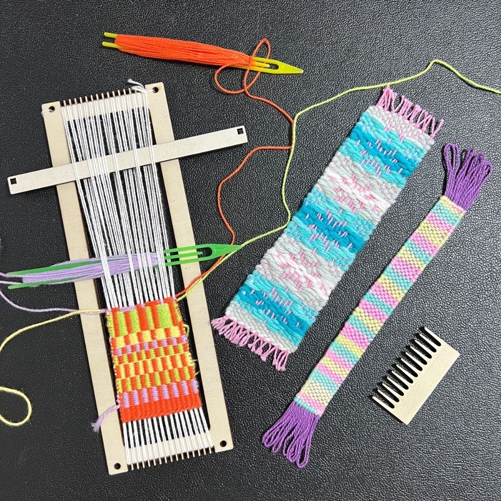 Wooden Mini Loom Machine Light - Loom Weaving Frame reseña y precio