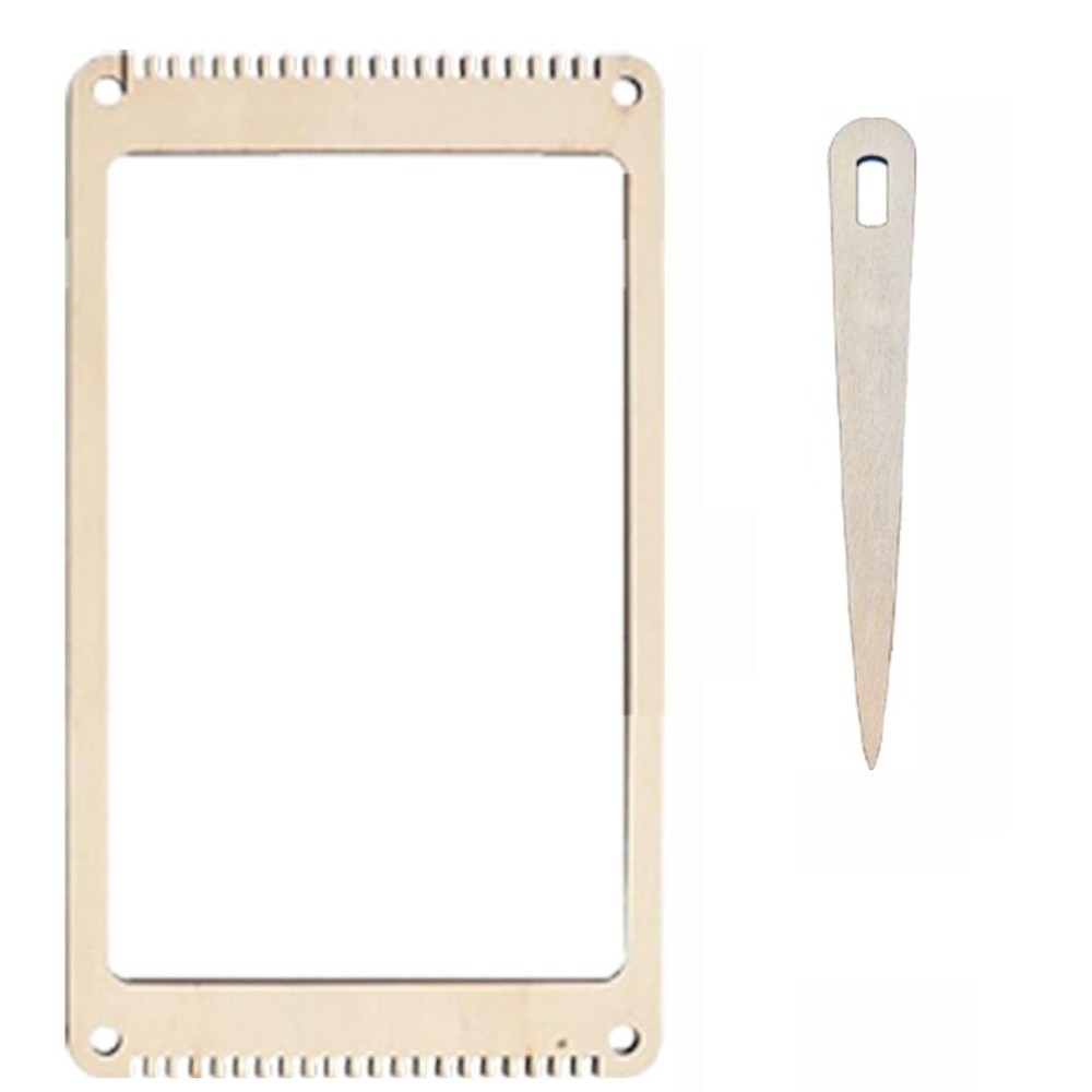 Wooden Mini Loom Machine Light - Loom Weaving Frame reseña y precio