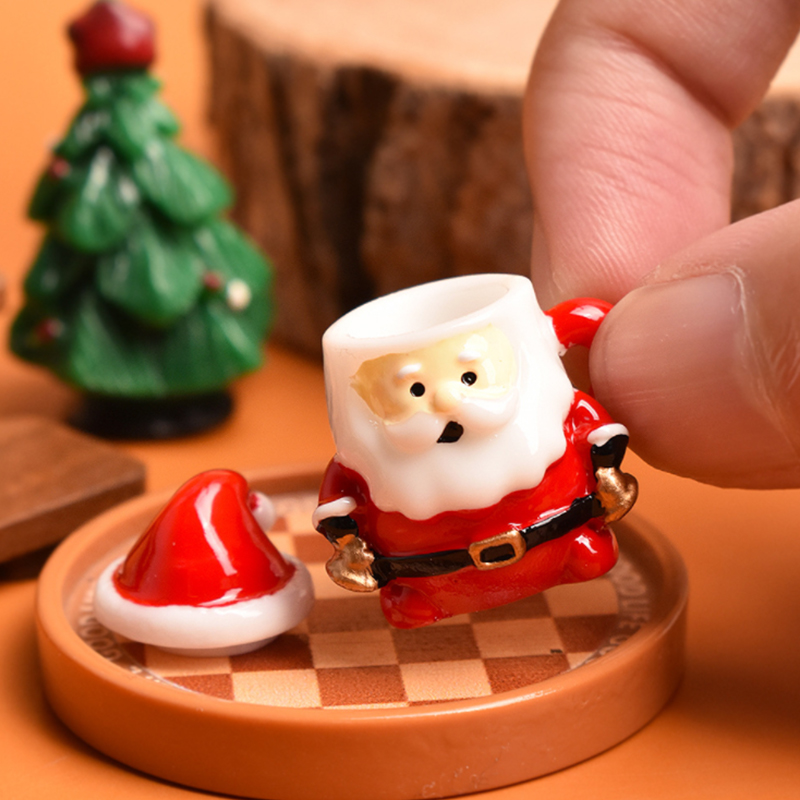 Mini Santa Teacup Ornament - R - Art Craft Materials reseña y precio
