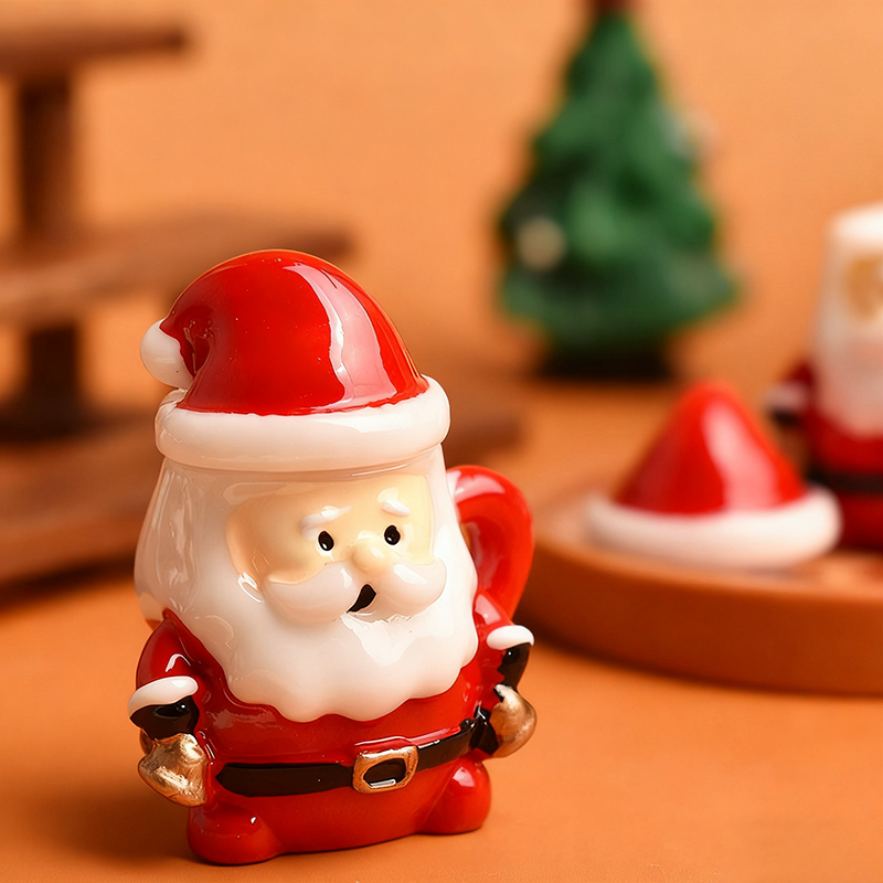 Mini Santa Teacup Ornament - R - Art Craft Materials reseña y precio