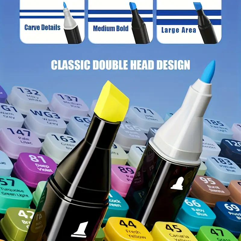 24-120 Colors Double Headed Oi - Illustration Marker Set reseña y precio