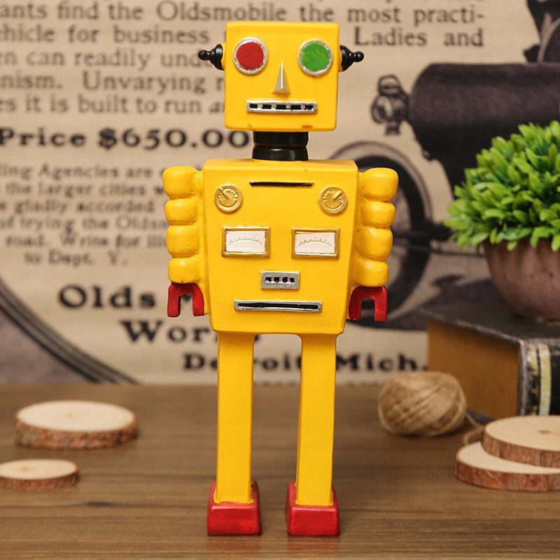 Cartoon Robot Statue Ornaments - Art Craft Robot reseña y precio