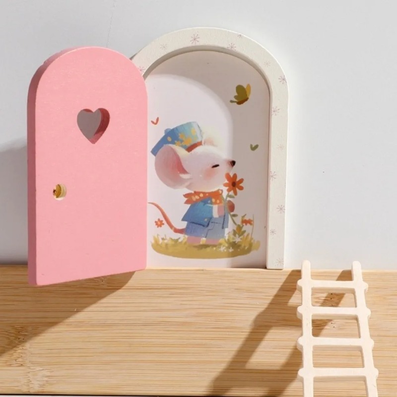 Fairy Elf Door Glow Mini Woode - Art Craft Door reseña y precio