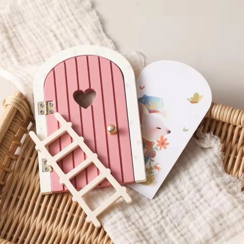 Fairy Elf Door Glow Mini Woode - Art Craft Door reseña y precio