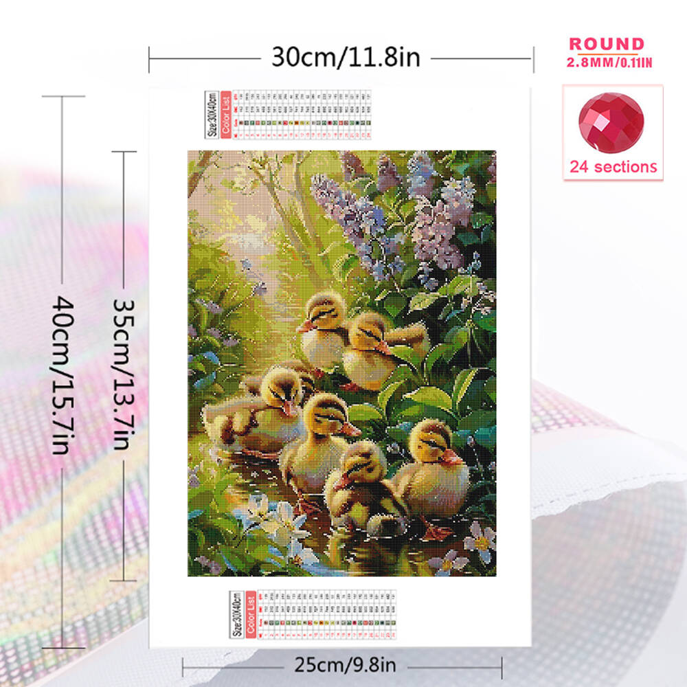 Frameless, 5D DIY Diamond Pain - Art Craft Duck reseña y precio
