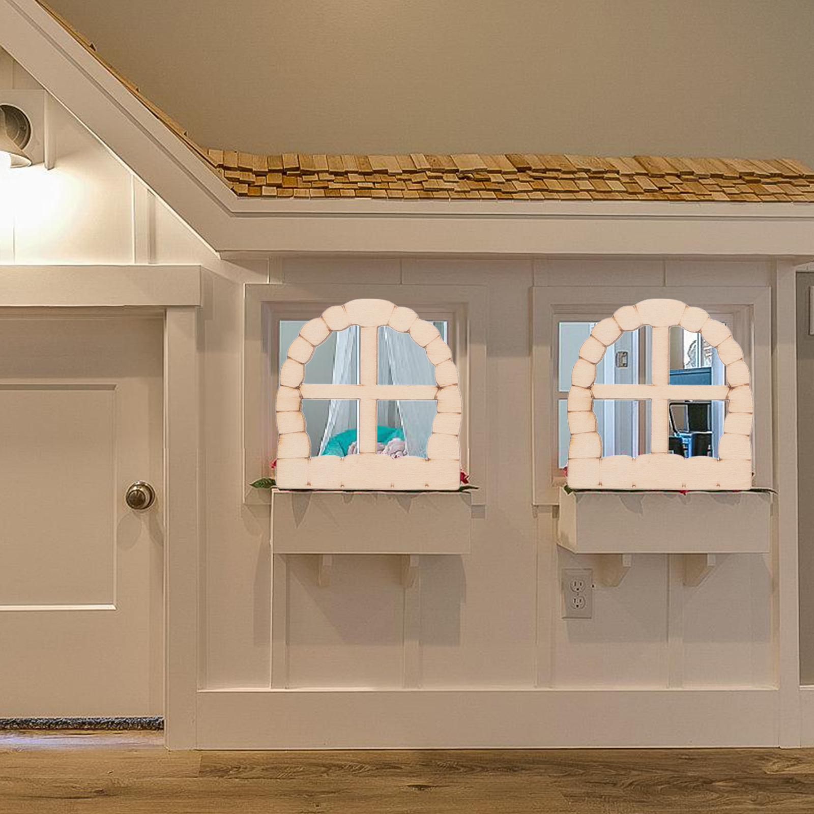 25pcs Miniature Wooden Door Wi - Art Craft Door reseña y precio