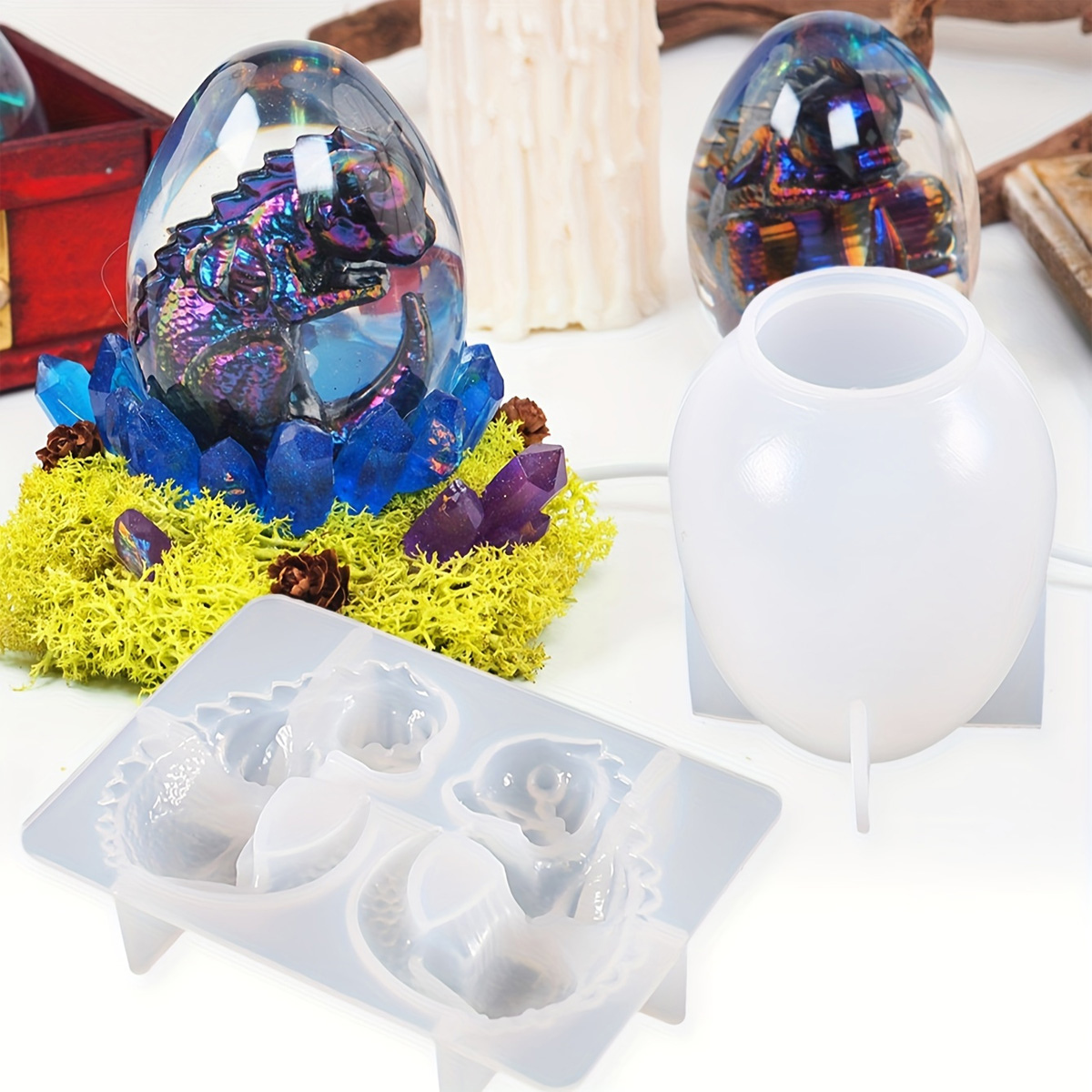 Silicone Dragon Egg Molds, 2-P - Dinosaur And Craft reseña y precio