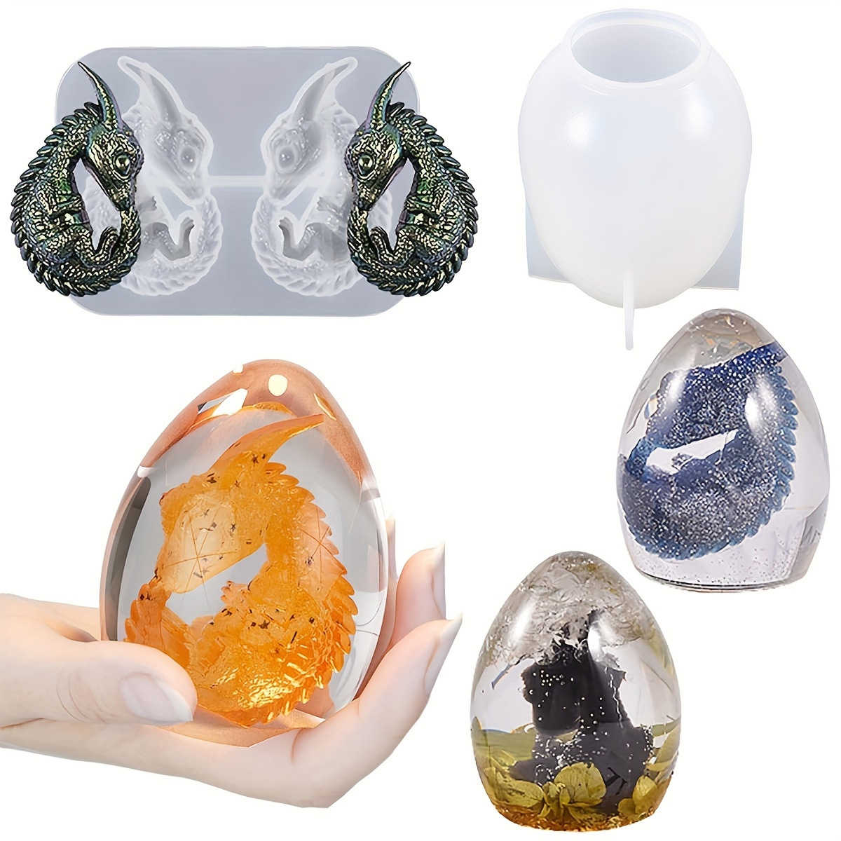 Silicone Dragon Egg Molds, 2-P - Dinosaur And Craft reseña y precio