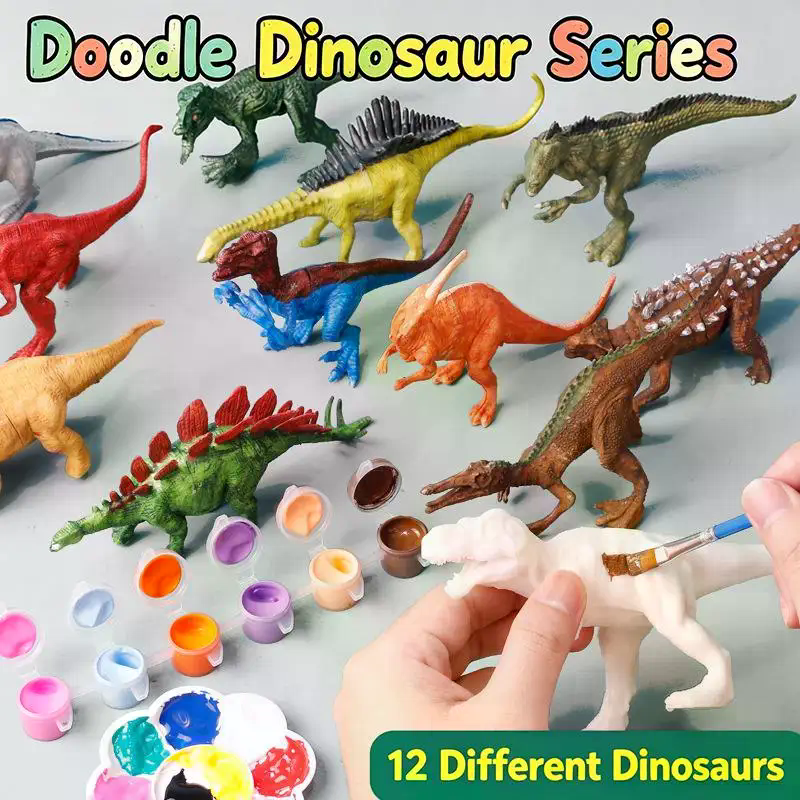 Dinosaur White Embryo Toy Set  - Dinosaur And Craft reseña y precio