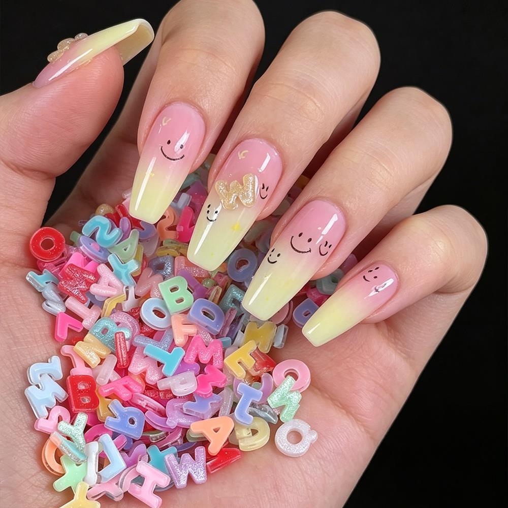 100Pcs 3D Colorful Letter Nail - Art And Craft Letter Z reseña y precio