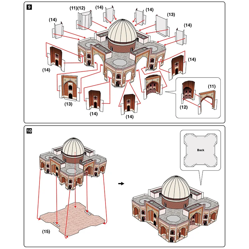 India Humayun's Tomb Mini 3D P - Art Craft India reseña y precio