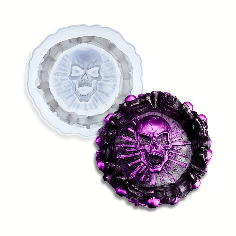 Ashtray mold, skull DIY craft  - Art Craft Party reseña y precio