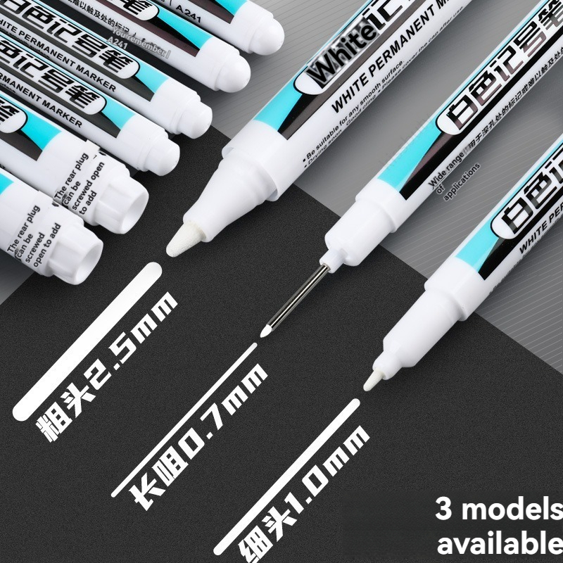 1/10/20Pcs White Permanent Mar - Illustration Marker Set reseña y precio