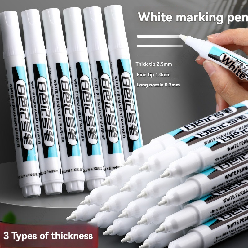 1/10/20Pcs White Permanent Mar - Illustration Marker Set reseña y precio