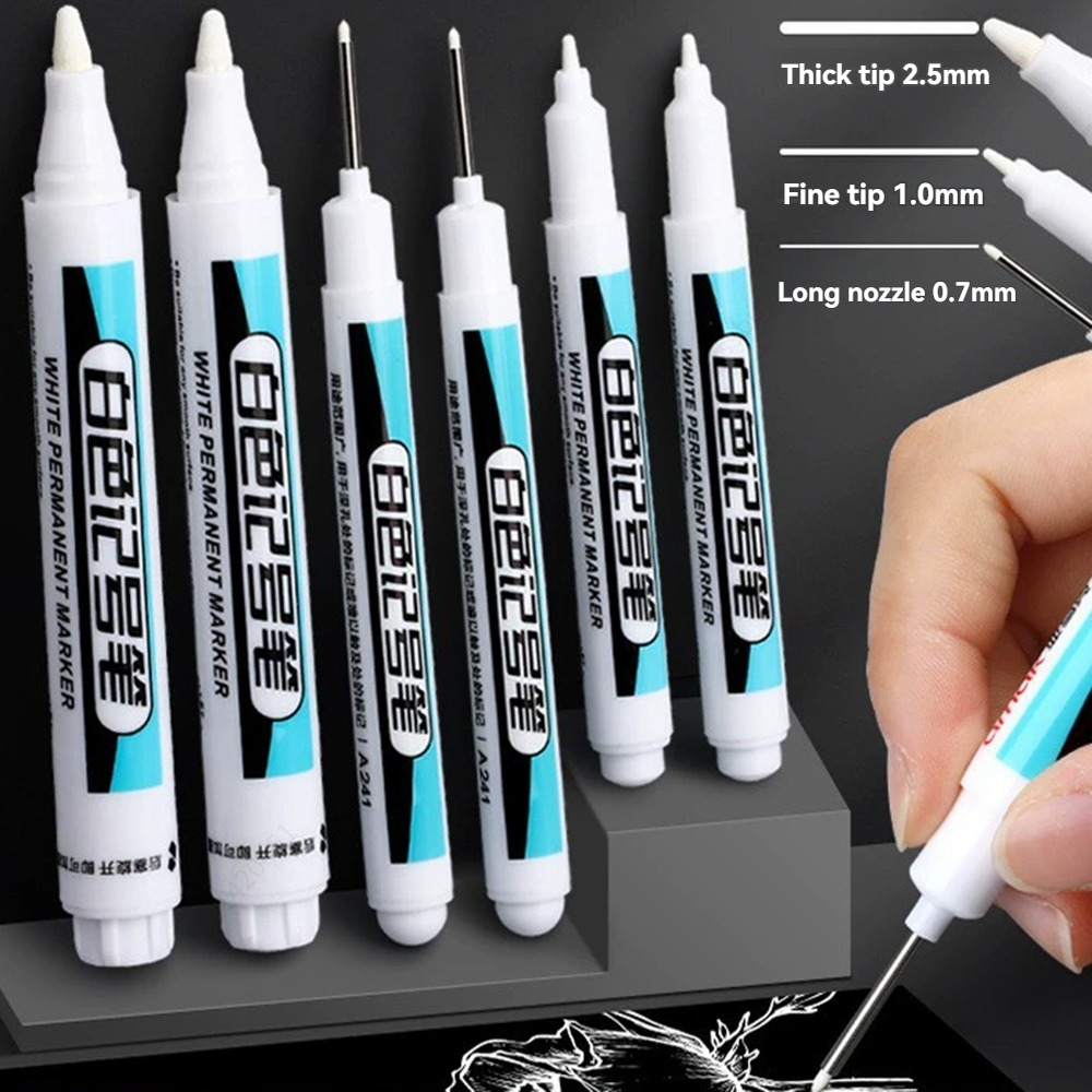 1/10/20Pcs White Permanent Mar - Illustration Marker Set reseña y precio