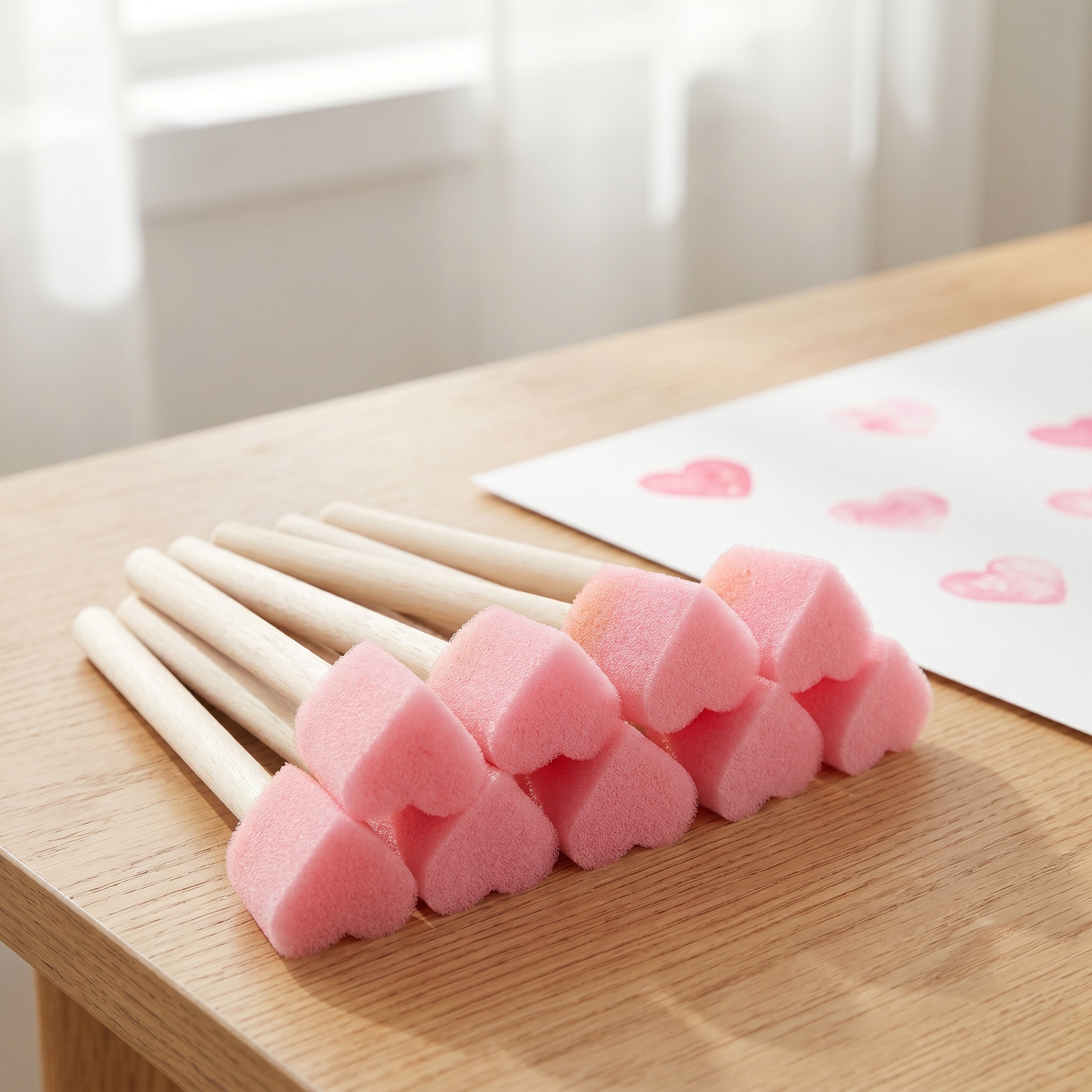 Heart Shape Sponge Painting Br - Art Craft Love reseña y precio