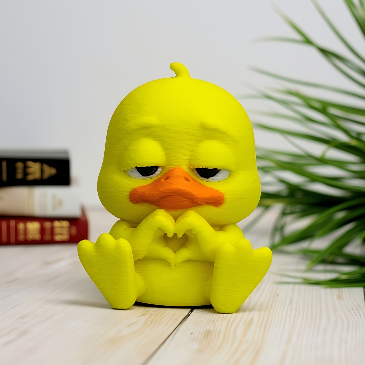 1pc Cute Heart Hands Duck Car  - Art Craft Duck reseña y precio