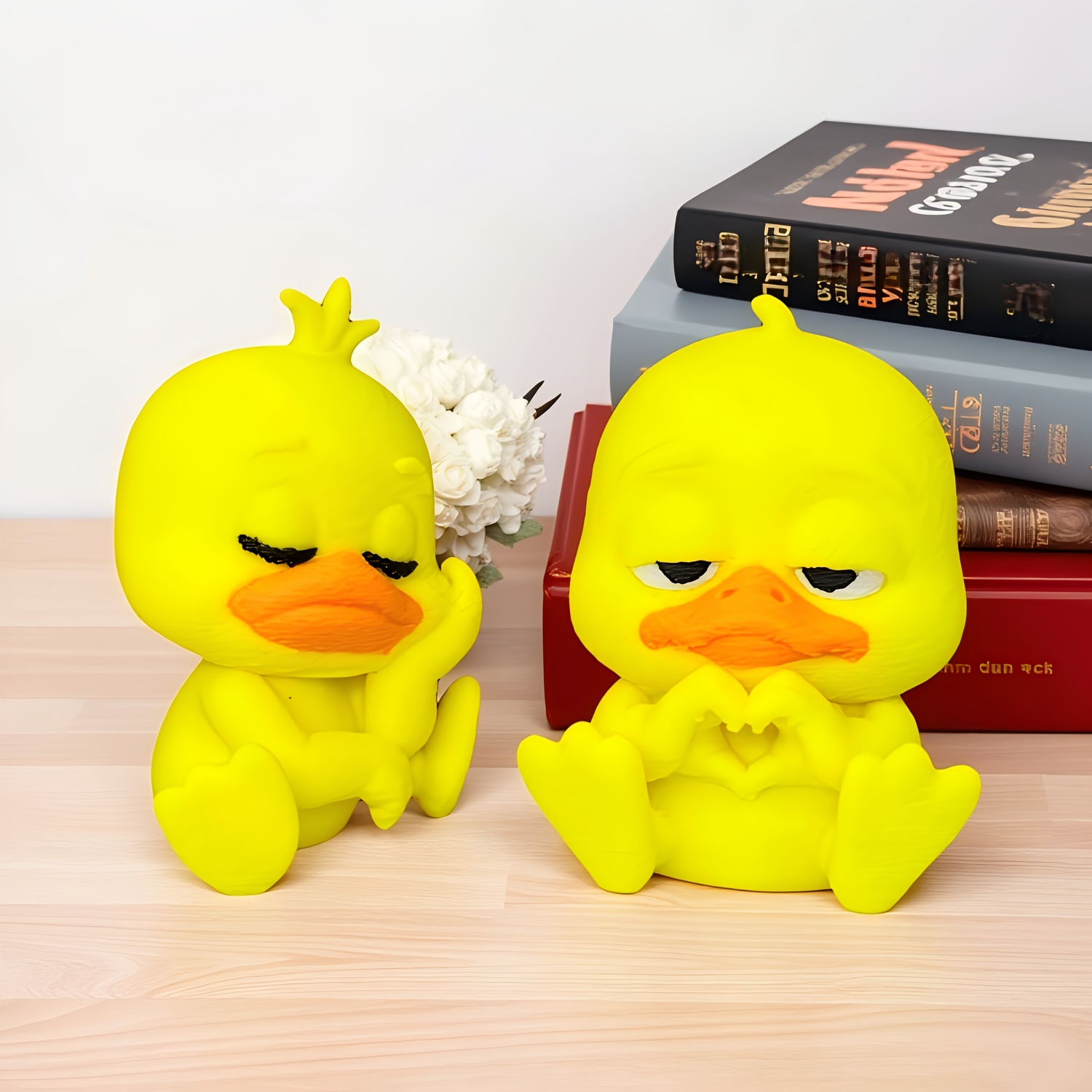 1pc Cute Heart Hands Duck Car  - Art Craft Duck reseña y precio