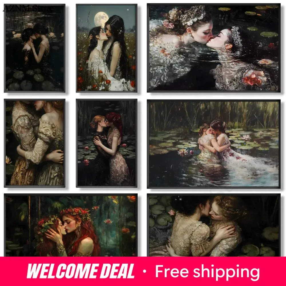 Victorian Lesbian Gothic Poste - Art Craft Love reseña y precio
