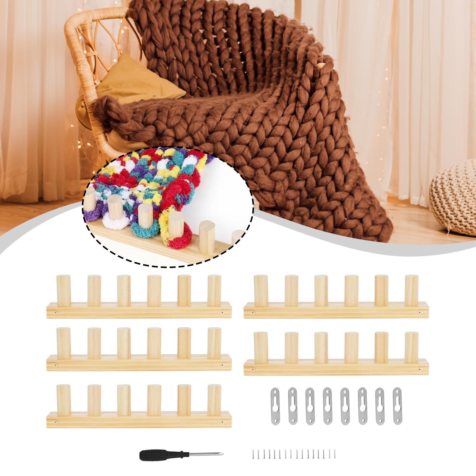 Chunky Knit Blanket Loom Kit P - Loom Weaving Frame reseña y precio