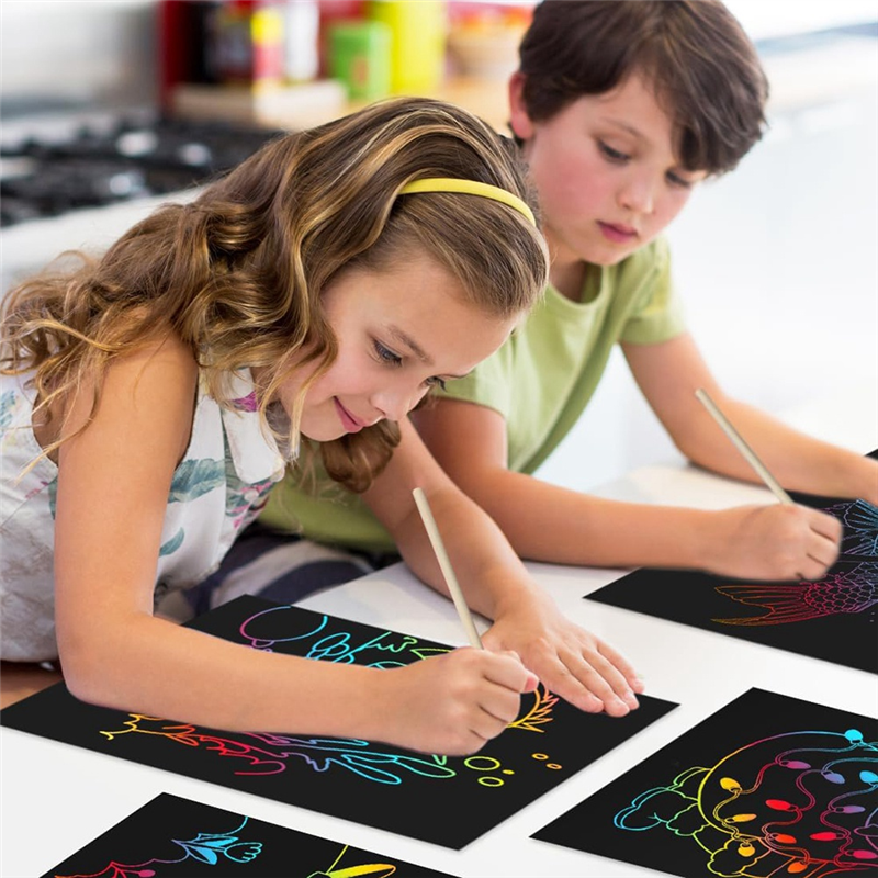 AS96-Scratch Paper Art Crafts  - Art Craft Activity reseña y precio