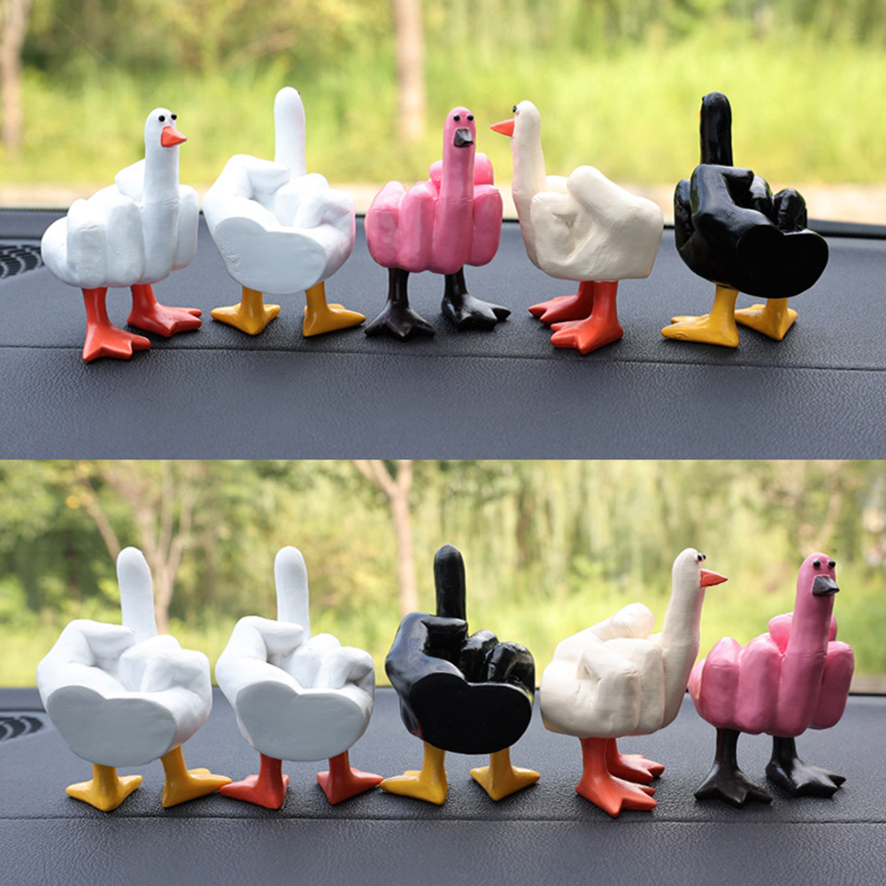 Middle Finger Cute Duck Figuri - Art Craft Duck reseña y precio